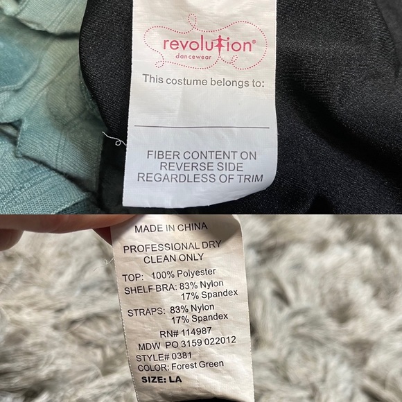 Revolution Dancewear Gauze Costume Top Women sizeL - Picture 12 of 12